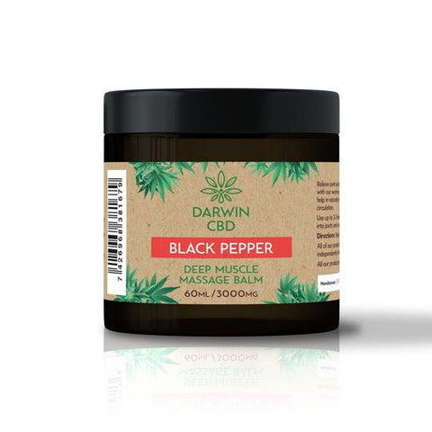 Darwin CBD 3000mg CBD Black Pepper Massage Balm - 60ml - The Hemp Wellness Centre