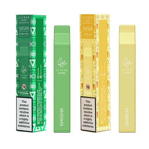 Elf Bar Shisha MC600 Disposable Vape Pen - The Hemp Wellness Centre