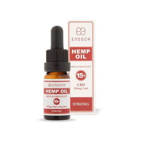 Endoca 1500mg CBD Hemp Oil Drops Mint & Chocolate - 10ml - The Hemp Wellness Centre