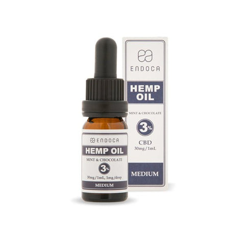 Endoca 300mg CBD Hemp Oil Drops Mint & Chocolate - 10ml - The Hemp Wellness Centre