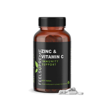 Feel Supreme 7200mg Zinc With Vitamin C Tablets - 60 Tabs - The Hemp Wellness Centre