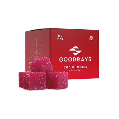 Goodrays 750mg CBD Gummies - 30 Pieces - The Hemp Wellness Centre