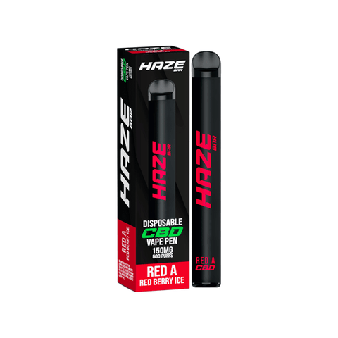 Haze Bar 150mg CBD Disposable Vape Device 600 Puffs - The Hemp Wellness Centre