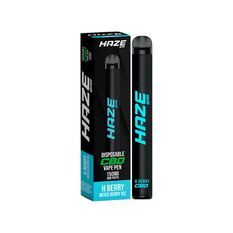 Haze Bar 150mg CBD Disposable Vape Device 600 Puffs - The Hemp Wellness Centre
