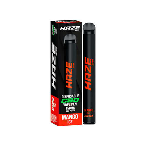 Haze Bar 150mg CBD Disposable Vape Device 600 Puffs - The Hemp Wellness Centre