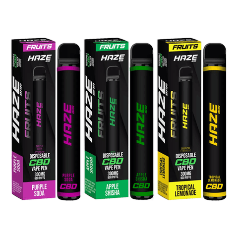 Haze Bar Fruits 300mg CBD Disposable Vape Device 600 Puffs - The Hemp Wellness Centre