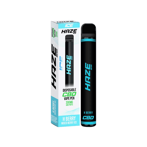 Haze Bar Ice 300mg CBD Disposable Vape Device 600 Puffs - The Hemp Wellness Centre