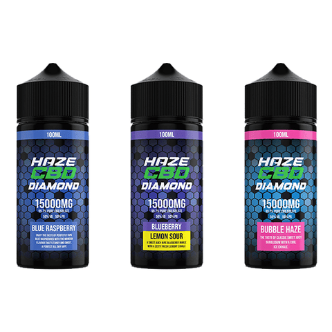 Haze CBD Diamond 15000mg CBD E-Liquid 100ml - THWC Ltd