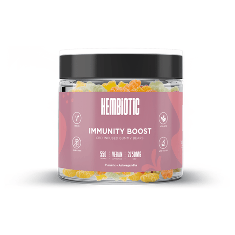 Hembiotic 2750mg Bulk CBD Gummy Bears - 550g - The Hemp Wellness Centre