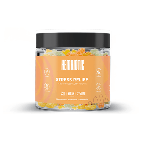 Hembiotic 2750mg Bulk CBD Gummy Bears - 550g - The Hemp Wellness Centre