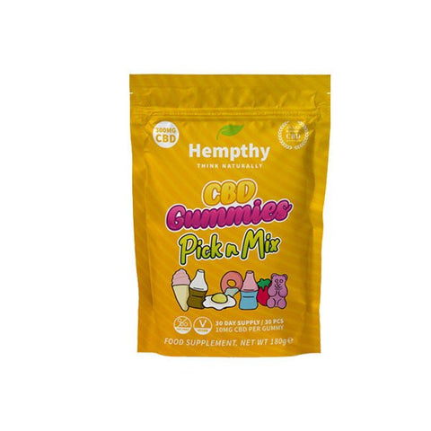 Hempthy 300mg CBD Gummies 30 Ct Pouch - The Hemp Wellness Centre