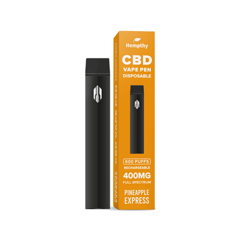 Hempthy 400mg CBD Disposable Vape Pen 600 Puffs - The Hemp Wellness Centre