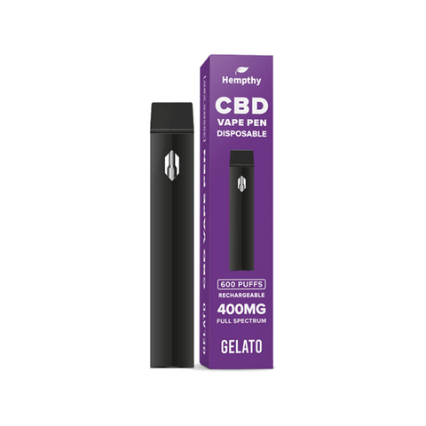 Hempthy 400mg CBD Disposable Vape Pen 600 Puffs - The Hemp Wellness Centre