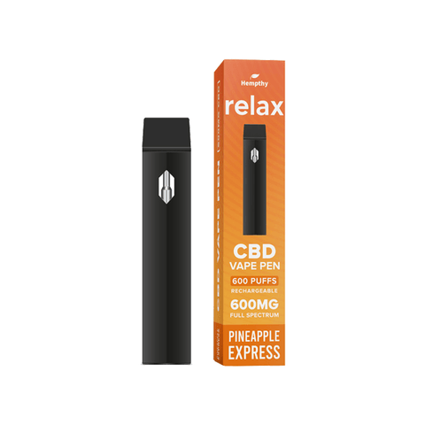 Hempthy 600mg CBD Disposable Vape Pen 600 Puffs - The Hemp Wellness Centre