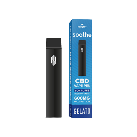 Hempthy 600mg CBD Disposable Vape Pen 600 Puffs - The Hemp Wellness Centre