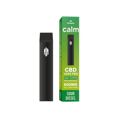 Hempthy 600mg CBD Disposable Vape Pen 600 Puffs - The Hemp Wellness Centre
