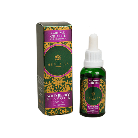 Hempura 2400mg CBD Broad Spectrum Oil Pure Wild Berries Flavour With terpenes - 30ml - THWC Ltd
