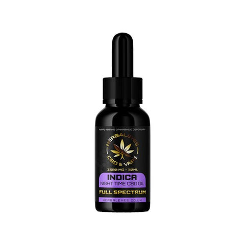 Herbaleyes 1500mg Full Spectrum CBD Indica Oil - 30ml - The Hemp Wellness Centre