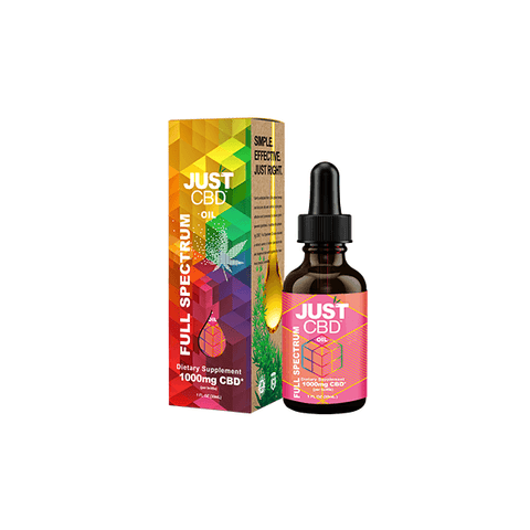 Just CBD 1000mg Full Spectrum Tincture - 30ml - The Hemp Wellness Centre