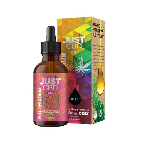 Just CBD 3000mg Full Spectrum Tincture - 60ml - The Hemp Wellness Centre