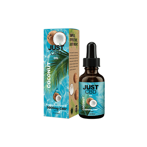 Just CBD 5000mg Coconut Oil Tincture - 30ml - The Hemp Wellness Centre