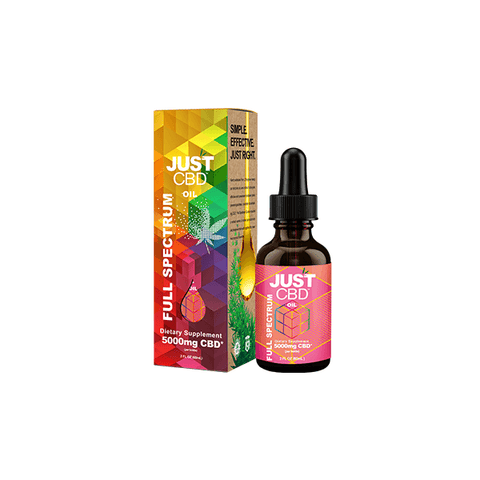 Just CBD 5000mg Full Spectrum Tincture - 30ml - The Hemp Wellness Centre