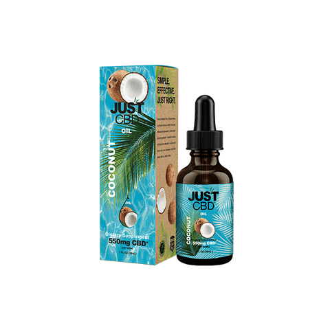 Just CBD 550mg Coconut Oil Tincture - 30ml - The Hemp Wellness Centre