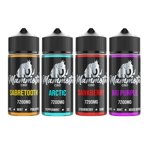 Mammoth CBD 7200mg CBD E-liquid 120ml (30VG/70PG) - The Hemp Wellness Centre