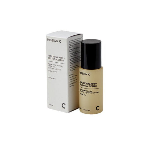 Mission C Hyaluronic Acid + 300mg CBD Facial Serum - 30ml - The Hemp Wellness Centre