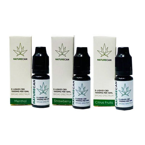 Naturecan 1000mg CBD E-Liquid 10ml (80VG/20PG) - The Hemp Wellness Centre