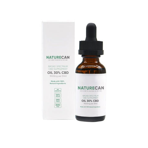 Naturecan 30% 9000mg CBD Broad Spectrum MCT Oil 30ml - The Hemp Wellness Centre