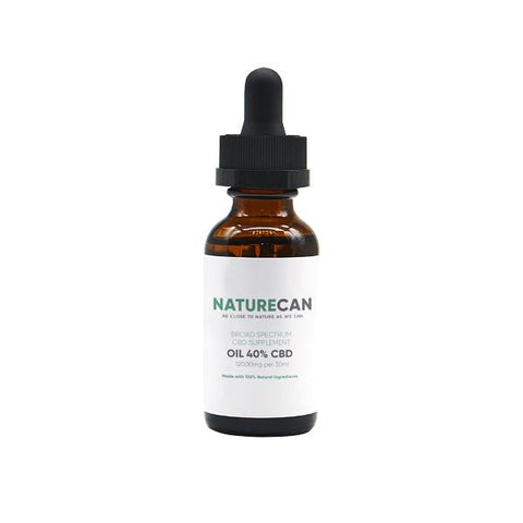 Naturecan 40% 12000mg CBD Broad Spectrum MCT Oil 30ml - The Hemp Wellness Centre