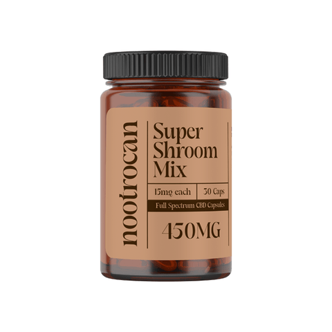 Nootrocan 450mg Full Spectrum CBD Capsules & Mushroom Oil - 30 Caps - The Hemp Wellness Centre