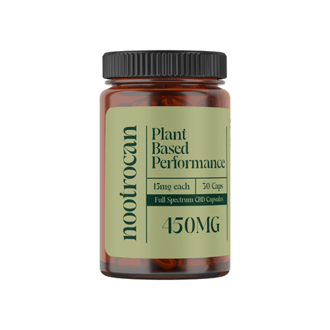 Nootrocan 450mg Full Spectrum CBD Capsules & Mushroom Oil - 30 Caps - The Hemp Wellness Centre