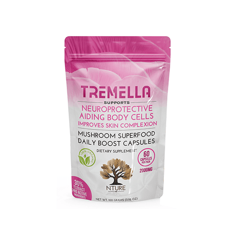 NTURE 2000mg Tremella Mushroom Capsules - 60 Caps - THWC Ltd