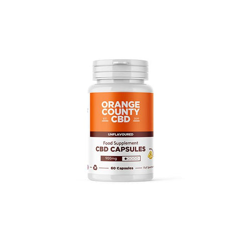 Orange County 900mg Full Spectrum CBD Capsules - 60 Caps - The Hemp Wellness Centre