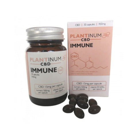 Plantinum CBD 450mg CBD Immune Soft Gel Capsules - 30 Caps - The Hemp Wellness Centre