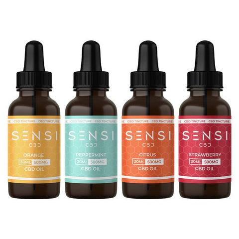 Sensi CBD 500mg CBD Broad-Spectrum Tinture Oil 30ml - The Hemp Wellness Centre