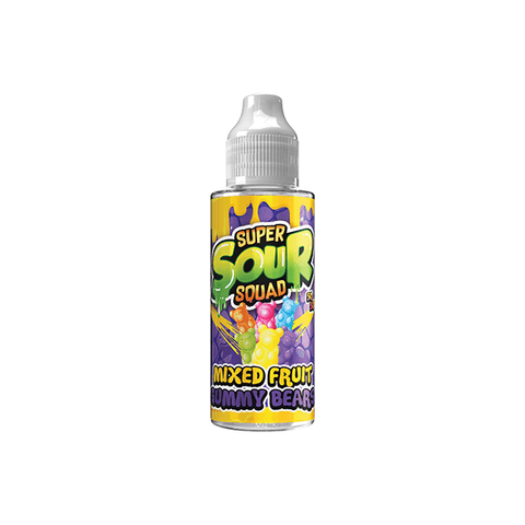 Super Sour Squad 100ml E-liquid 0mg (50VG/50PG) - The Hemp Wellness Centre