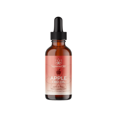 Supreme CBD 1000mg Broad Spectrum Apple CBD Oil - 30ml - The Hemp Wellness Centre