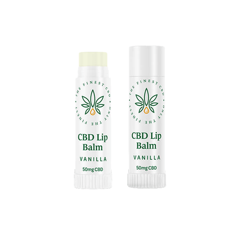 The Finest Balm 50mg CBD Vanilla Lip Balm Stick - 5ml - THWC Ltd