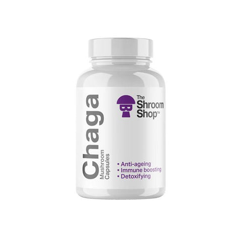 The Shroom Shop Chaga Mushroom 45000mg Capsules - 90 Caps - The Hemp Wellness Centre