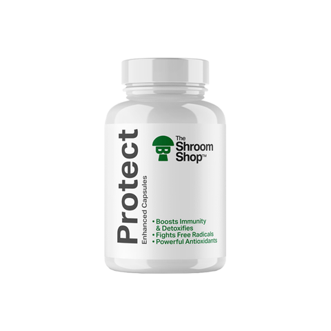 The Shroom Shop Enhanced Protect 67500mg Capsules - 90 Caps - The Hemp Wellness Centre