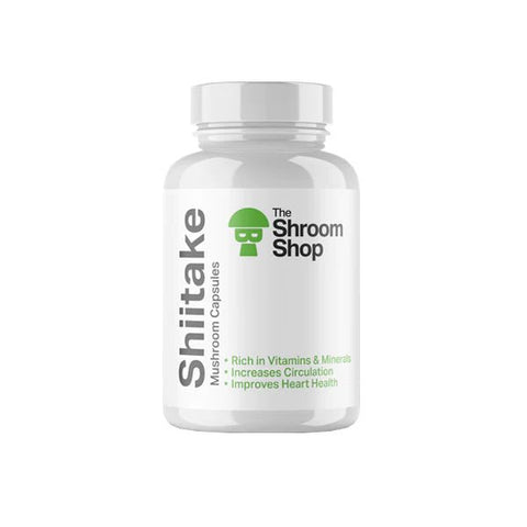 The Shroom Shop Shiitake Mushroom 45000mg Capsules - 90 Caps - The Hemp Wellness Centre