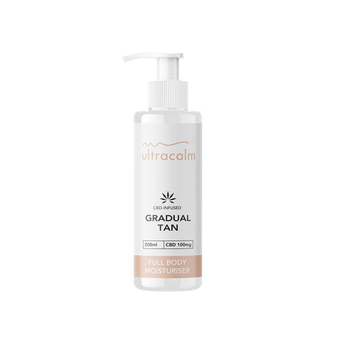 Ultracalm 100mg CBD Gradual Tan Moisturiser Body 200ml Watermelon - The Hemp Wellness Centre