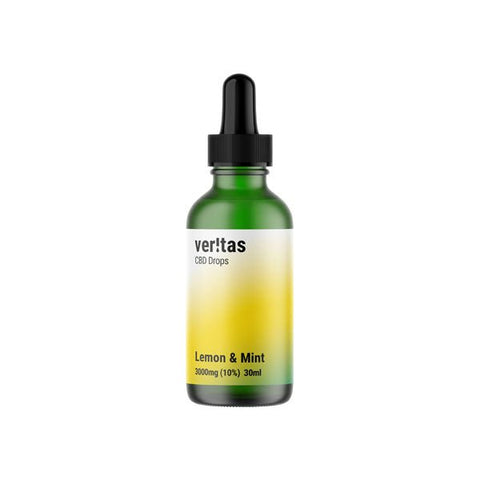 Veritas 3000mg CBD Lemon & Mint Drops - 30ml - The Hemp Wellness Centre