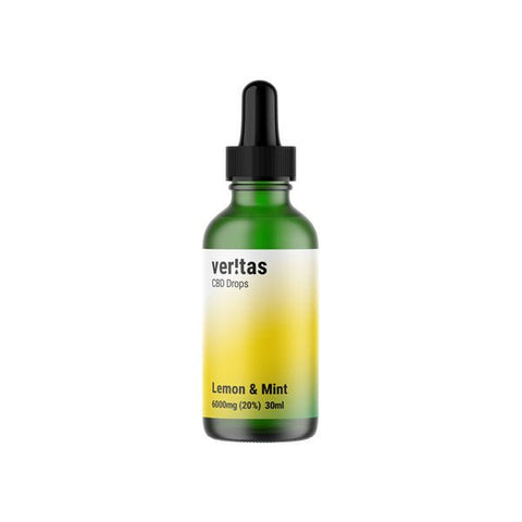 Veritas 6000mg CBD Lemon & Mint Drops - 30ml - The Hemp Wellness Centre