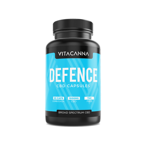 Vita Canna 1000mg Broad Spectrum CBD Vegan Capsules - 50 Caps - THWC Ltd
