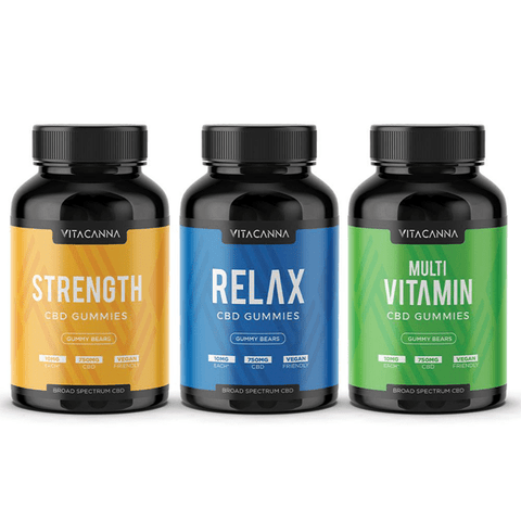 Vita Canna Broad Spectrum 750mg CBD Vegan Gummy Bears - THWC Ltd