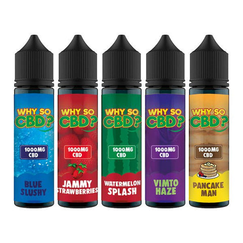 Why So CBD? 1000mg Full Spectrum CBD E-liquid 60ml - The Hemp Wellness Centre
